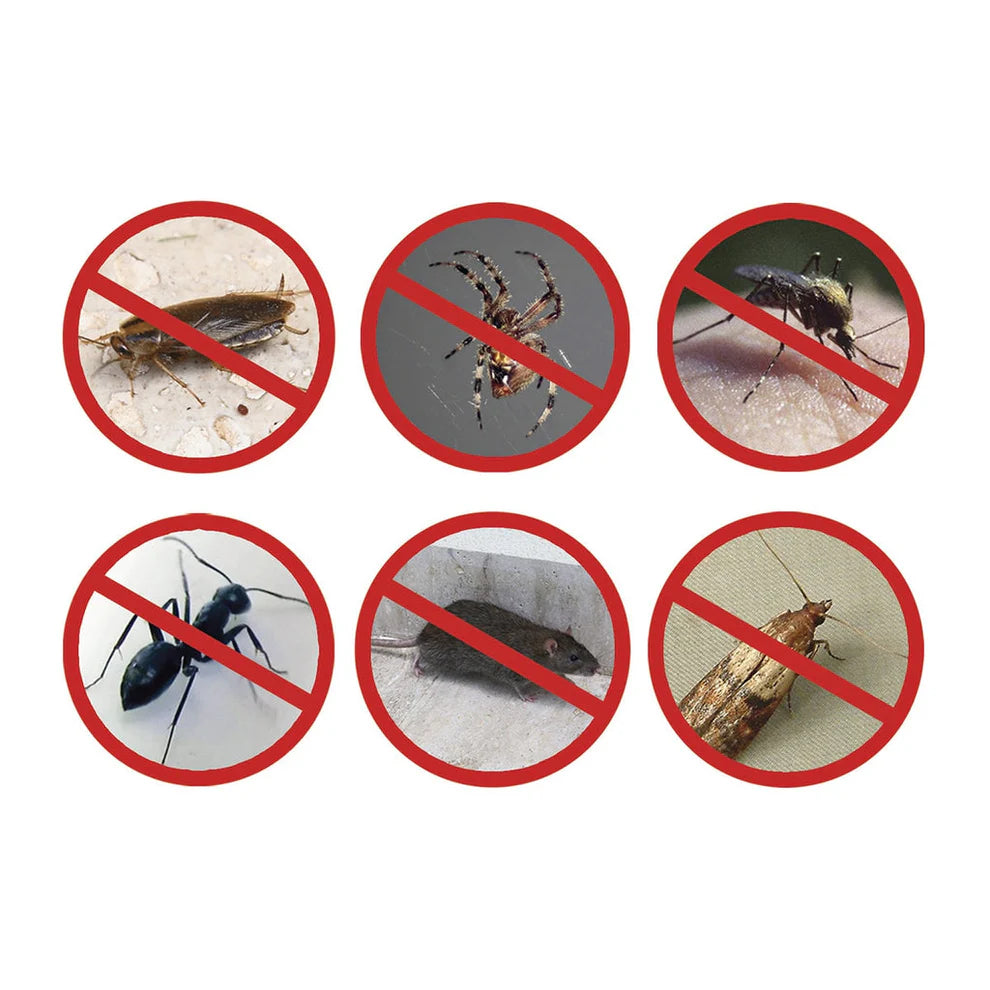 Aparato contra Mosquitos, arañas, cucarachas, hormigas, ratas