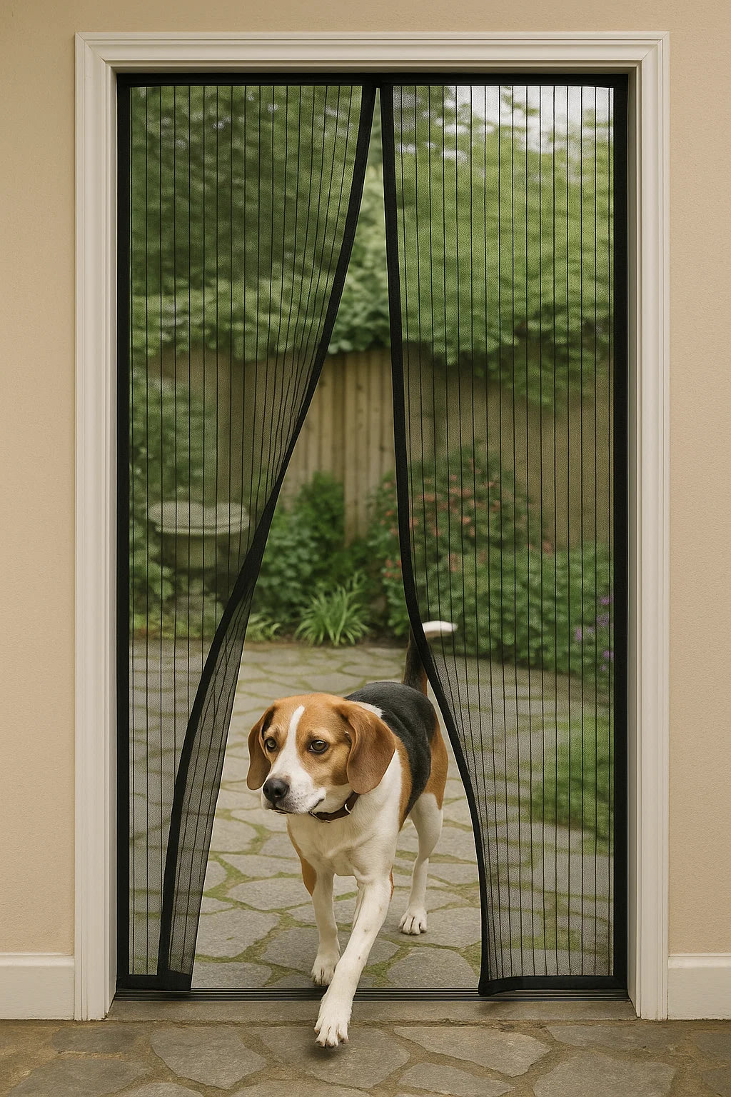 Mosquitera mascotas perros magnética automática - Fogón de ruta