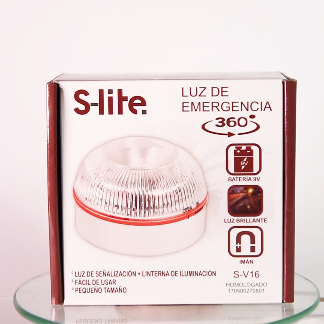 Caja de Luz de Emergencia V16 Homologada DGT con luz 360º e imán”