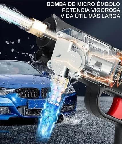 Hidrolavadora portátil con batería recargable de 10000mAh