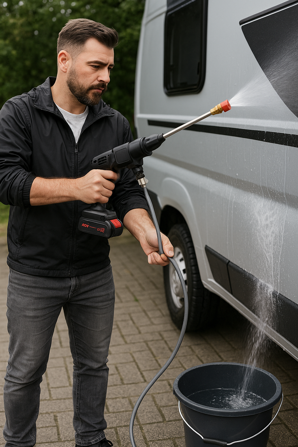 Pistola de lavado inalámbrica 300W para coches y jardines