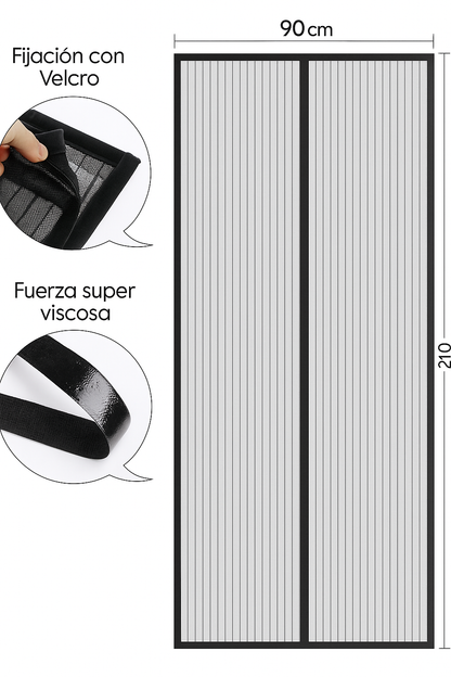 Instalación fácil de cortina mosquitera puerta - Fogón de ruta