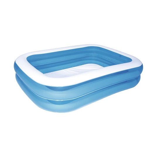 Piscina hinchable rectangular Bestway en jardín