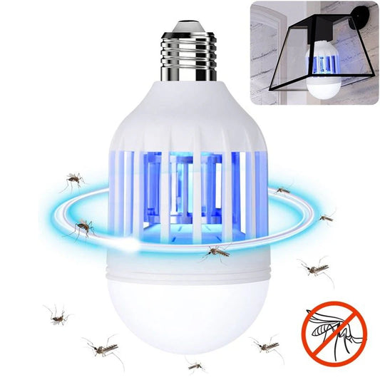 Bombilla LED antimosquitos E27 9W con luz dual