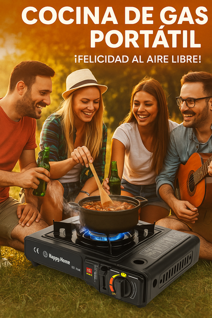 Hornillo portátil + 2 bombonas de gas – 50 € con portes gratis