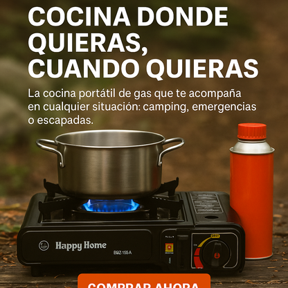 Fuego portátil gas