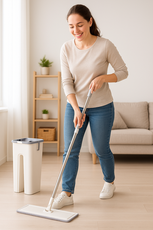 Mopa Fregona 360° con Cubo Comfort Flat Mop