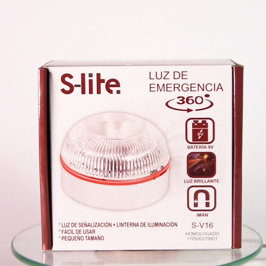 Caja de Luz de Emergencia V16 Homologada DGT con luz 360º e imán”