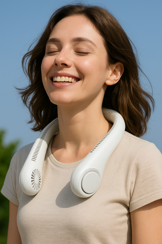 Diseño ergonómico del ventilador de cuello sin manos