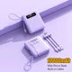 Powerbank movil con cables para viaje